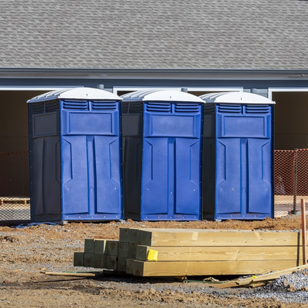 is there a specific order in which to place multiple portable toilets in Huron